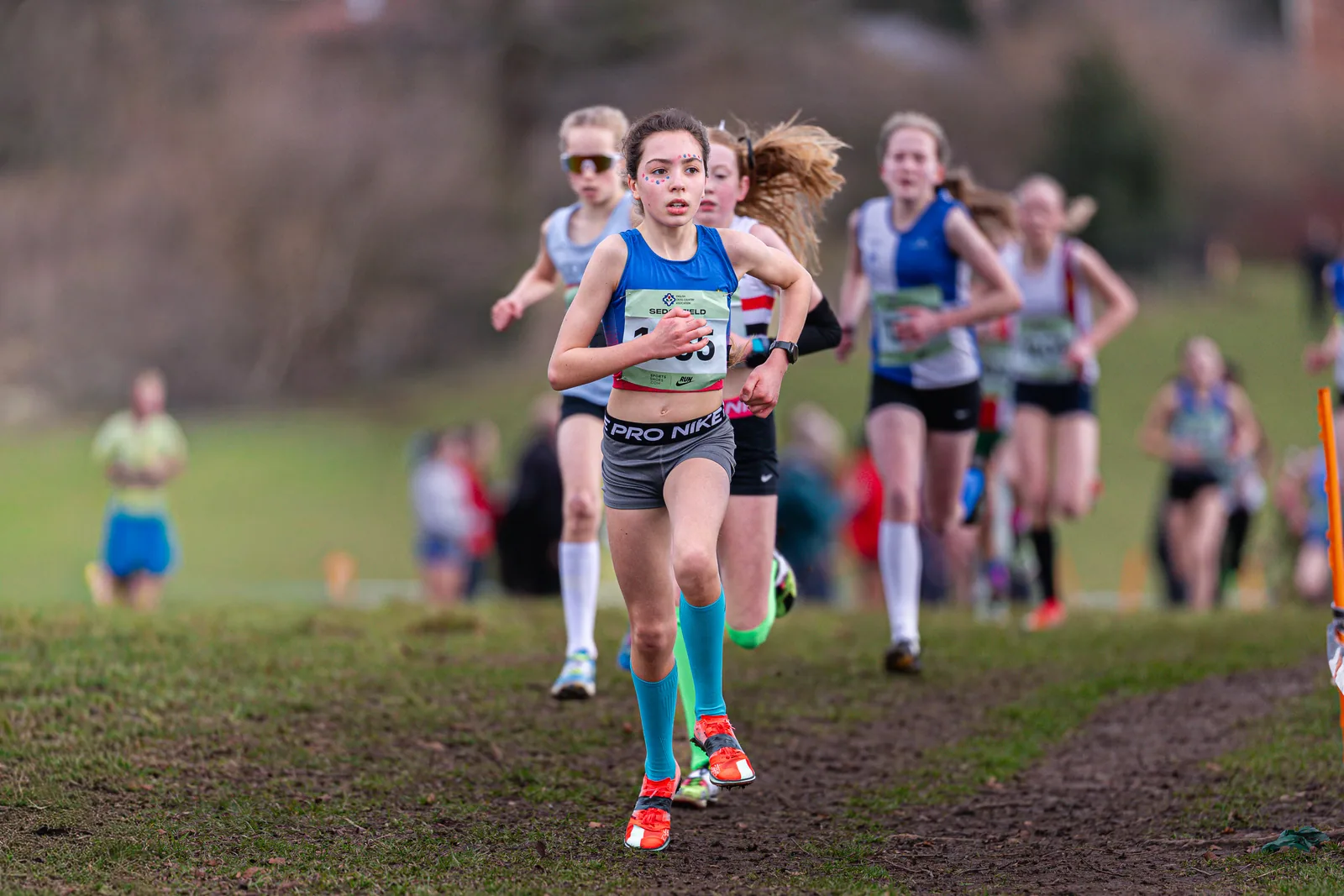 Brentwood Beagles athletes at the English Cross Country Association National Cross Country Championships, Sedgefield, 21 February 2026