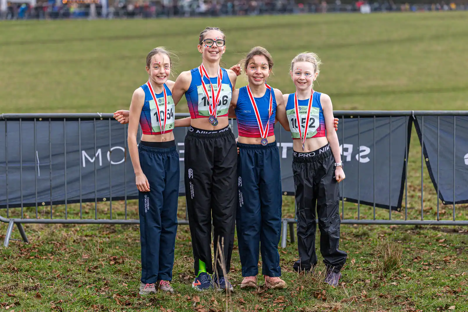 Brentwood Beagles athletes at the English Cross Country Association National Cross Country Championships, Sedgefield, 21 February 2026