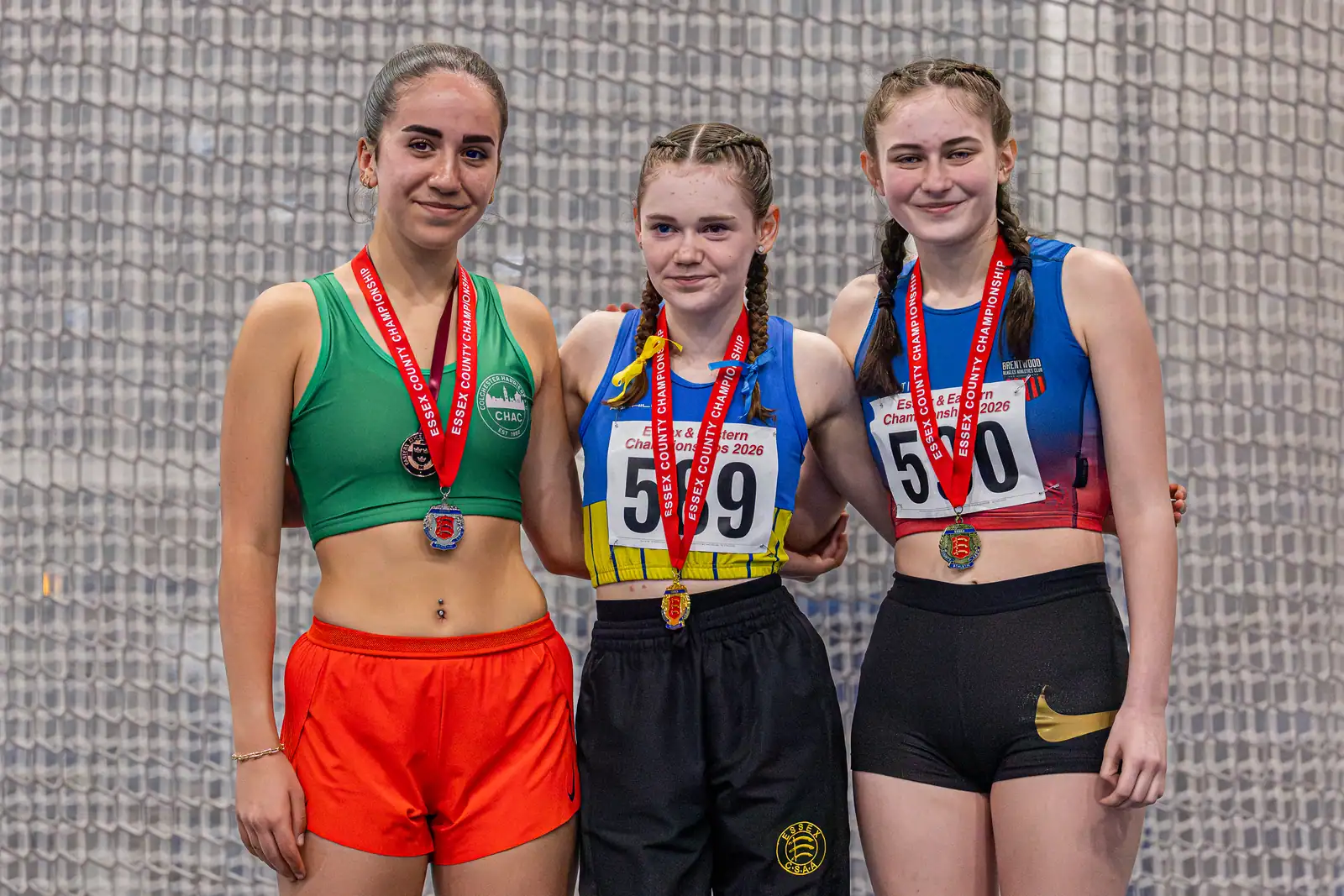 Brentwood Beagles athletes at the Essex and Eastern Indoor Championships - Day Two, 1 March 2026