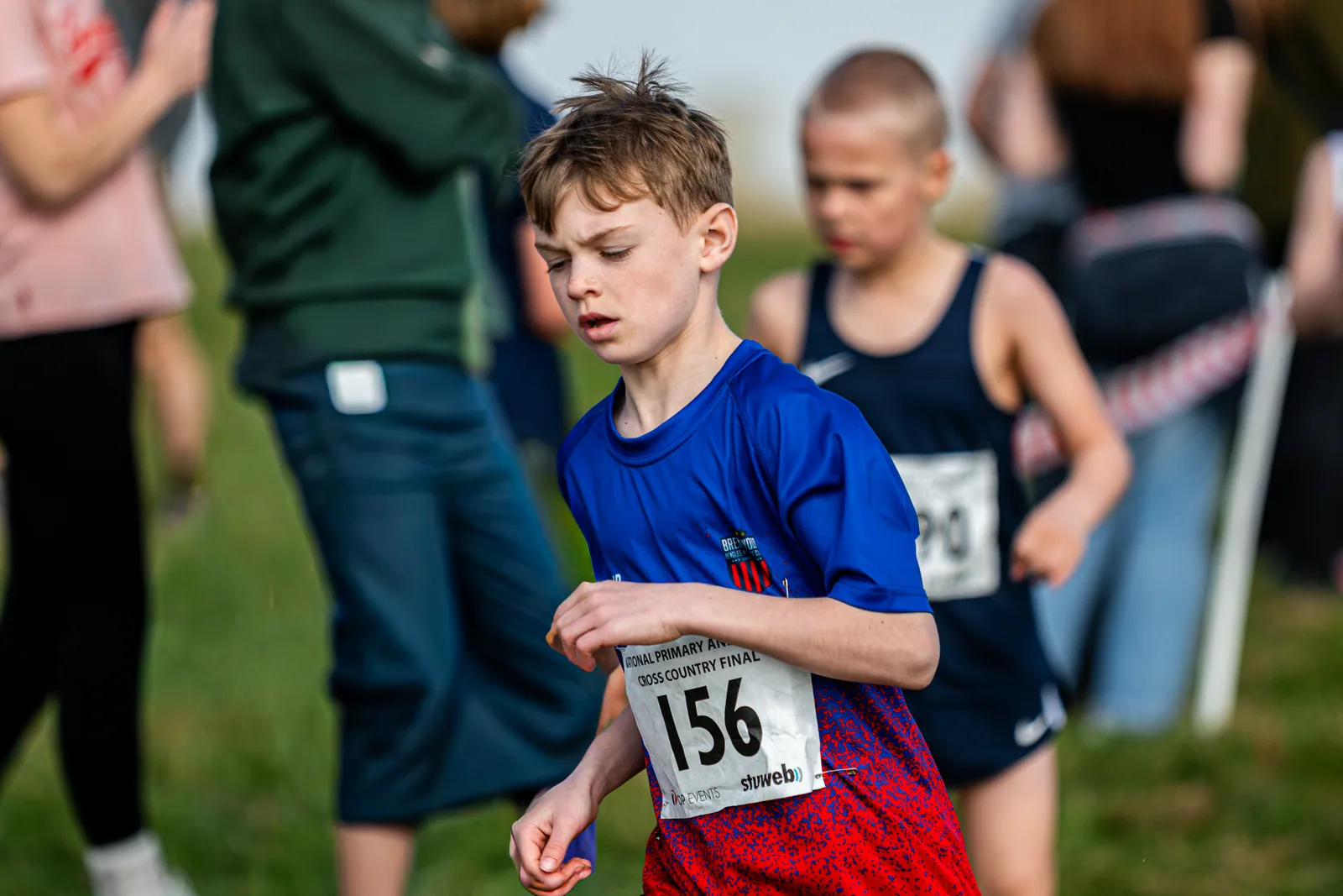 Brentwood Beagles athletes at the Primary and Year 7 Schools National Cross Country, Stoneleigh, Leicestershire, 21 March 2026
