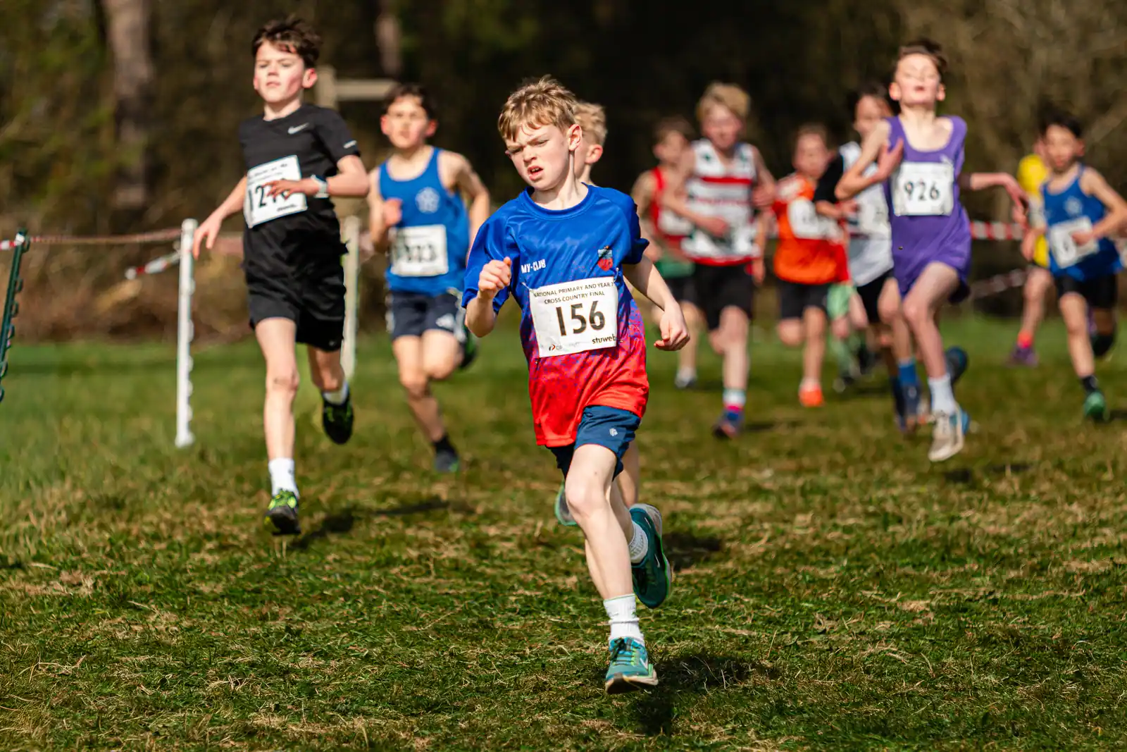 Brentwood Beagles athletes at the Primary and Year 7 Schools National Cross Country, Stoneleigh, Leicestershire, 21 March 2026