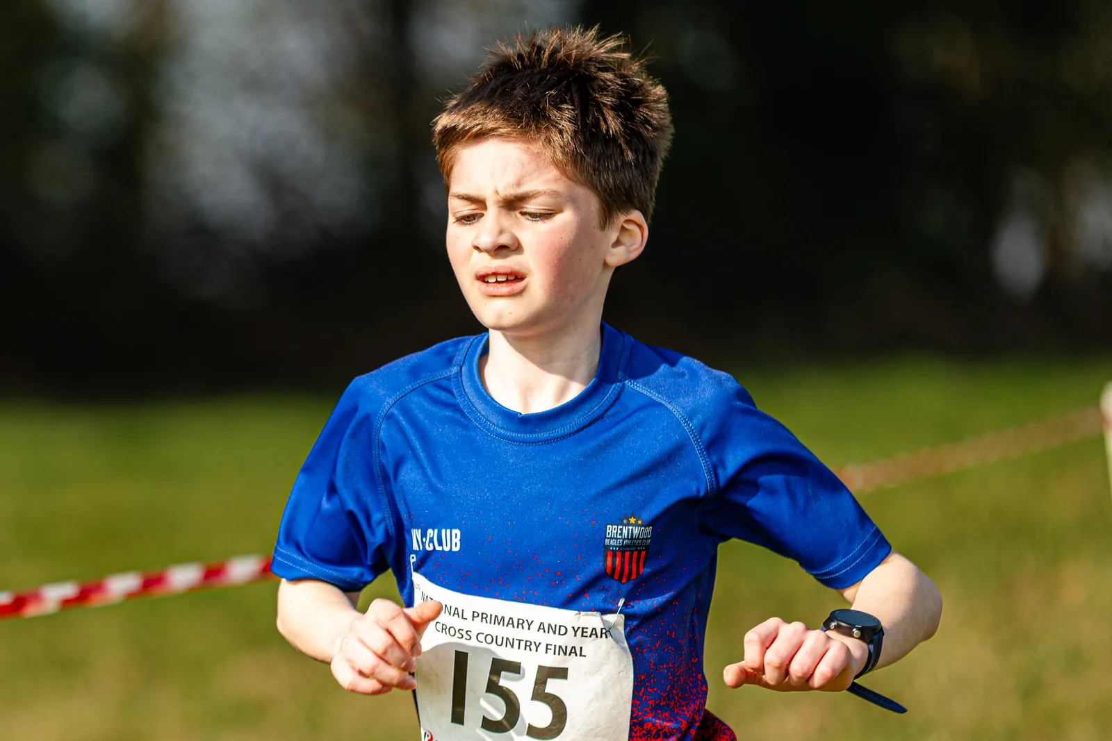 Brentwood Beagles athletes at the Primary and Year 7 Schools National Cross Country, Stoneleigh, Leicestershire, 21 March 2026