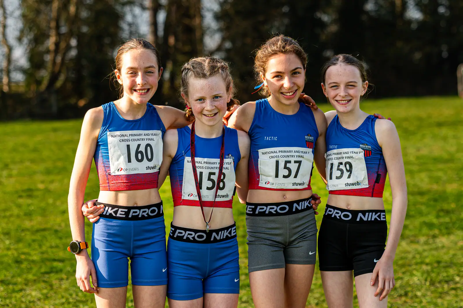 Brentwood Beagles athletes at the Primary and Year 7 Schools National Cross Country, Stoneleigh, Leicestershire, 21 March 2026