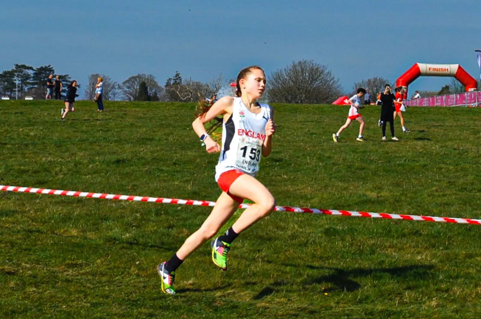 Brentwood Beagles athletes at the SIAB Schools International Cross Country, Bangor, 21 March 2026