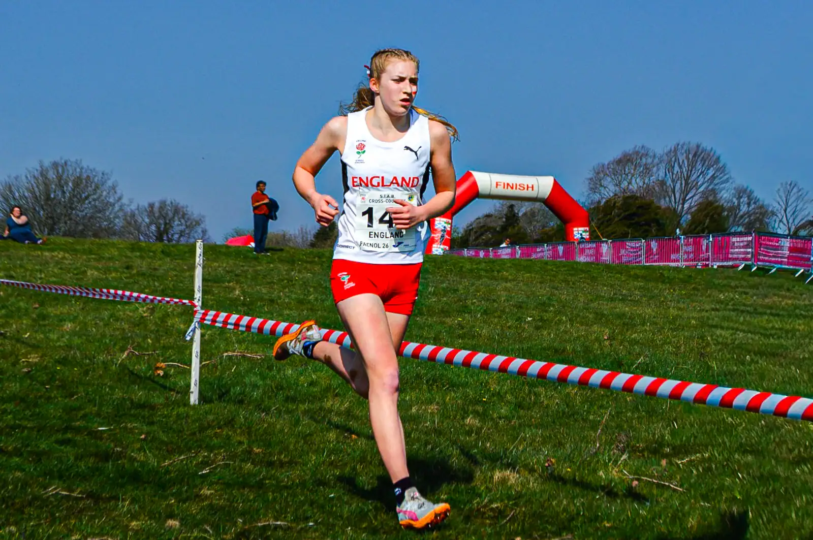 Brentwood Beagles athletes at the SIAB Schools International Cross Country, Bangor, 21 March 2026