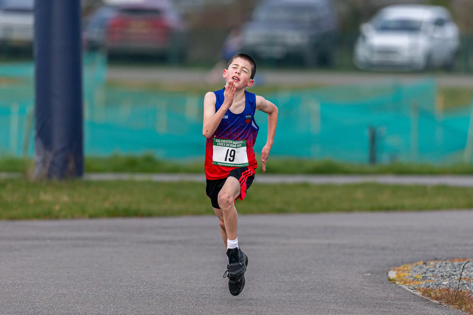 Brentwood Beagles athletes at the Essex Road Relay Championships, Colchester, 22 March 2026