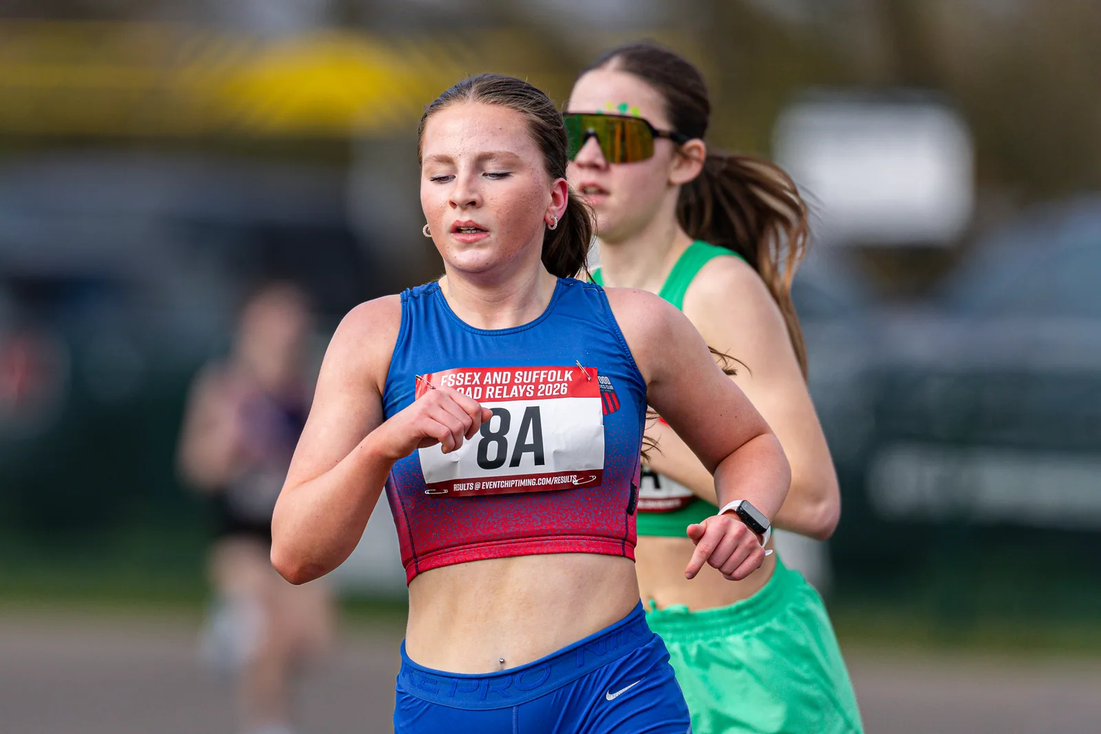 Brentwood Beagles athletes at the Essex Road Relay Championships, Colchester, 22 March 2026