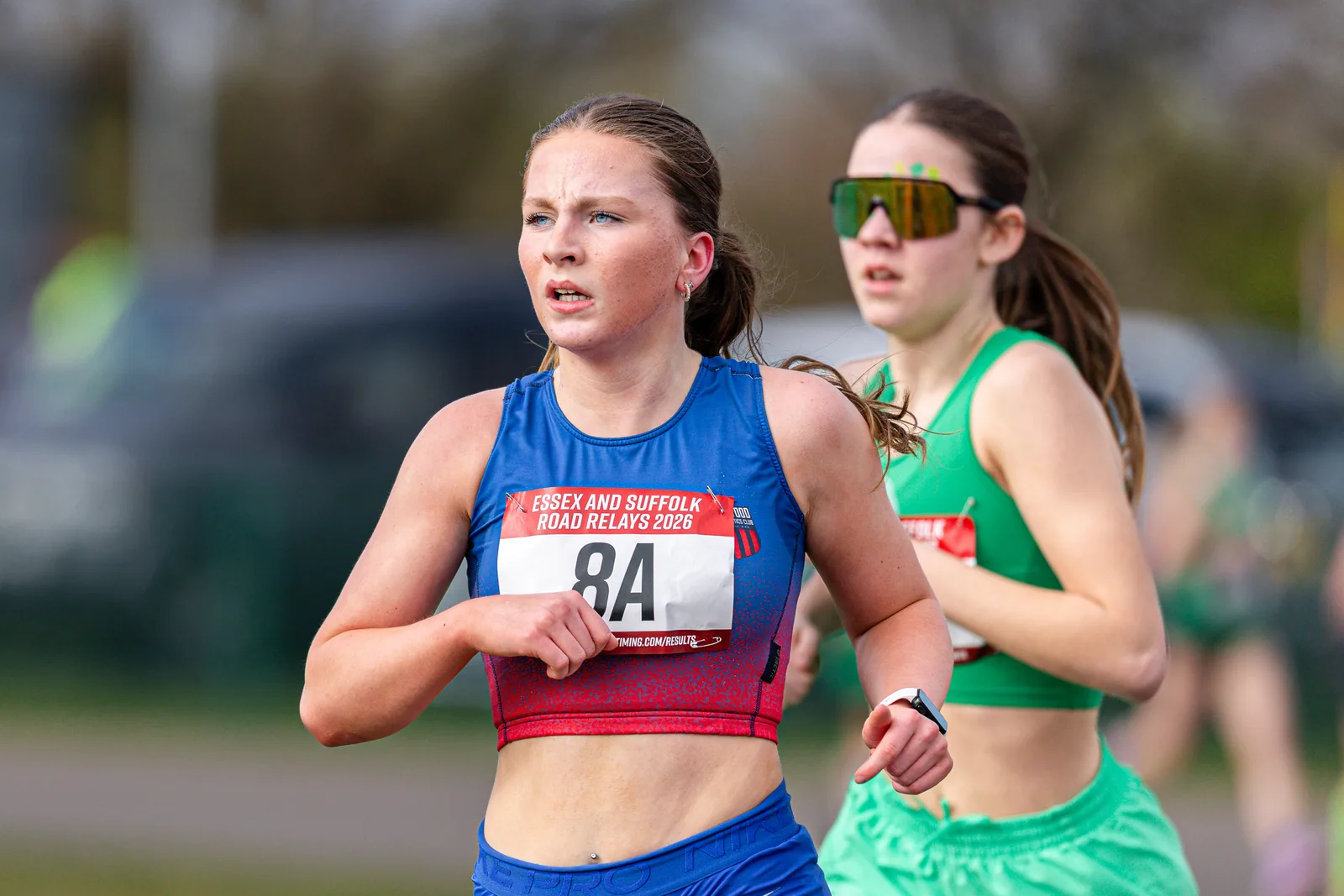 Brentwood Beagles athletes at the Essex Road Relay Championships, Colchester, 22 March 2026