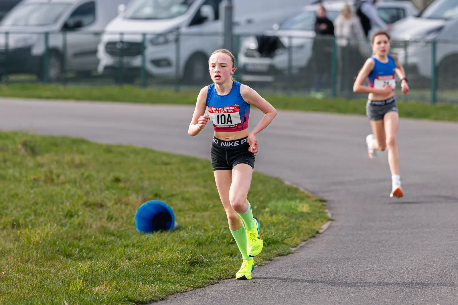 Brentwood Beagles athletes at the Essex Road Relay Championships, Colchester, 22 March 2026