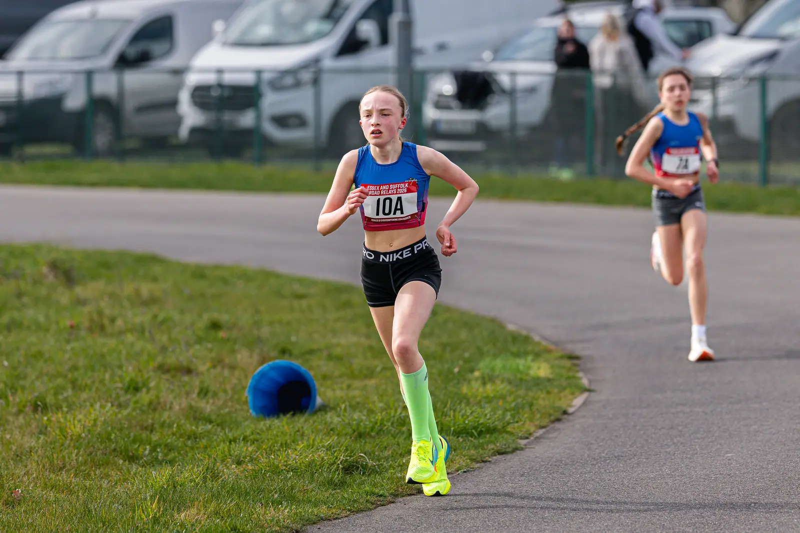 Brentwood Beagles athletes at the Essex Road Relay Championships, Colchester, 22 March 2026