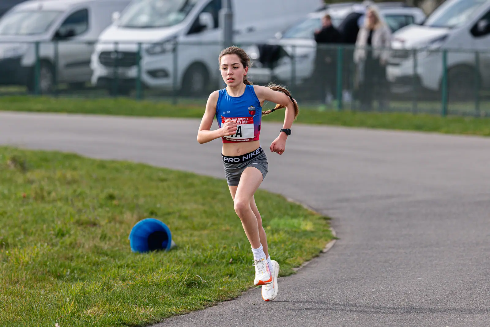 Brentwood Beagles athletes at the Essex Road Relay Championships, Colchester, 22 March 2026