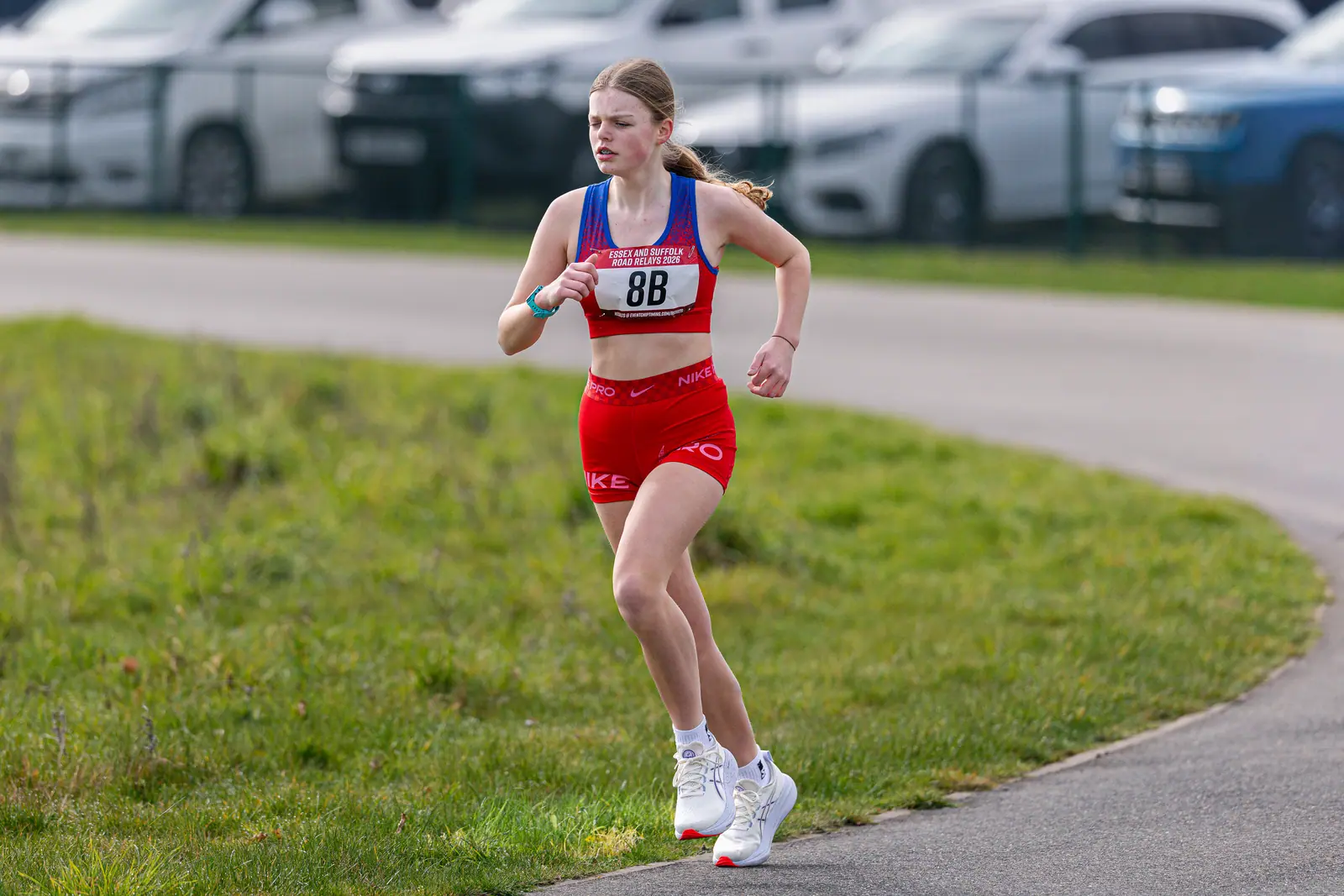 Brentwood Beagles athletes at the Essex Road Relay Championships, Colchester, 22 March 2026