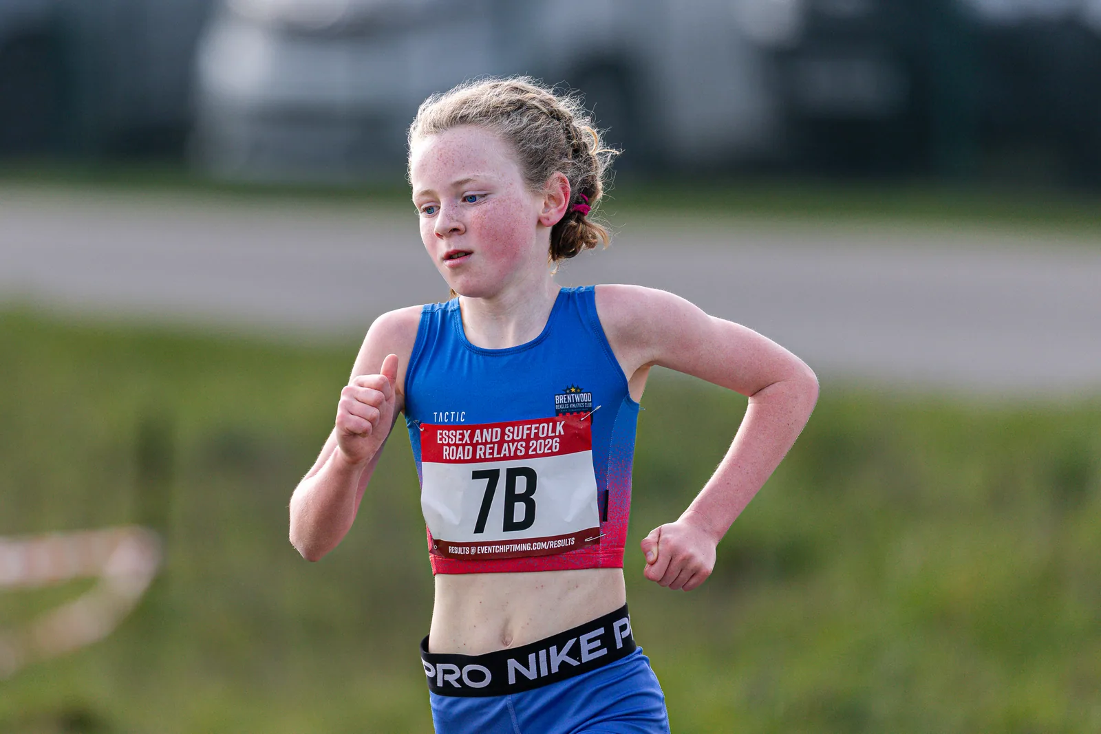 Brentwood Beagles athletes at the Essex Road Relay Championships, Colchester, 22 March 2026