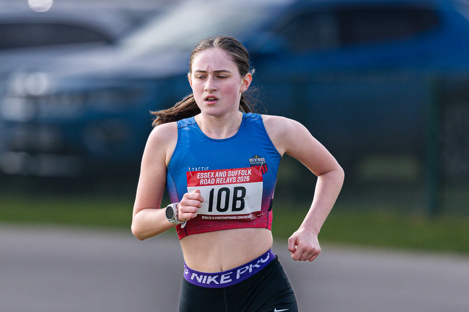 Brentwood Beagles athletes at the Essex Road Relay Championships, Colchester, 22 March 2026