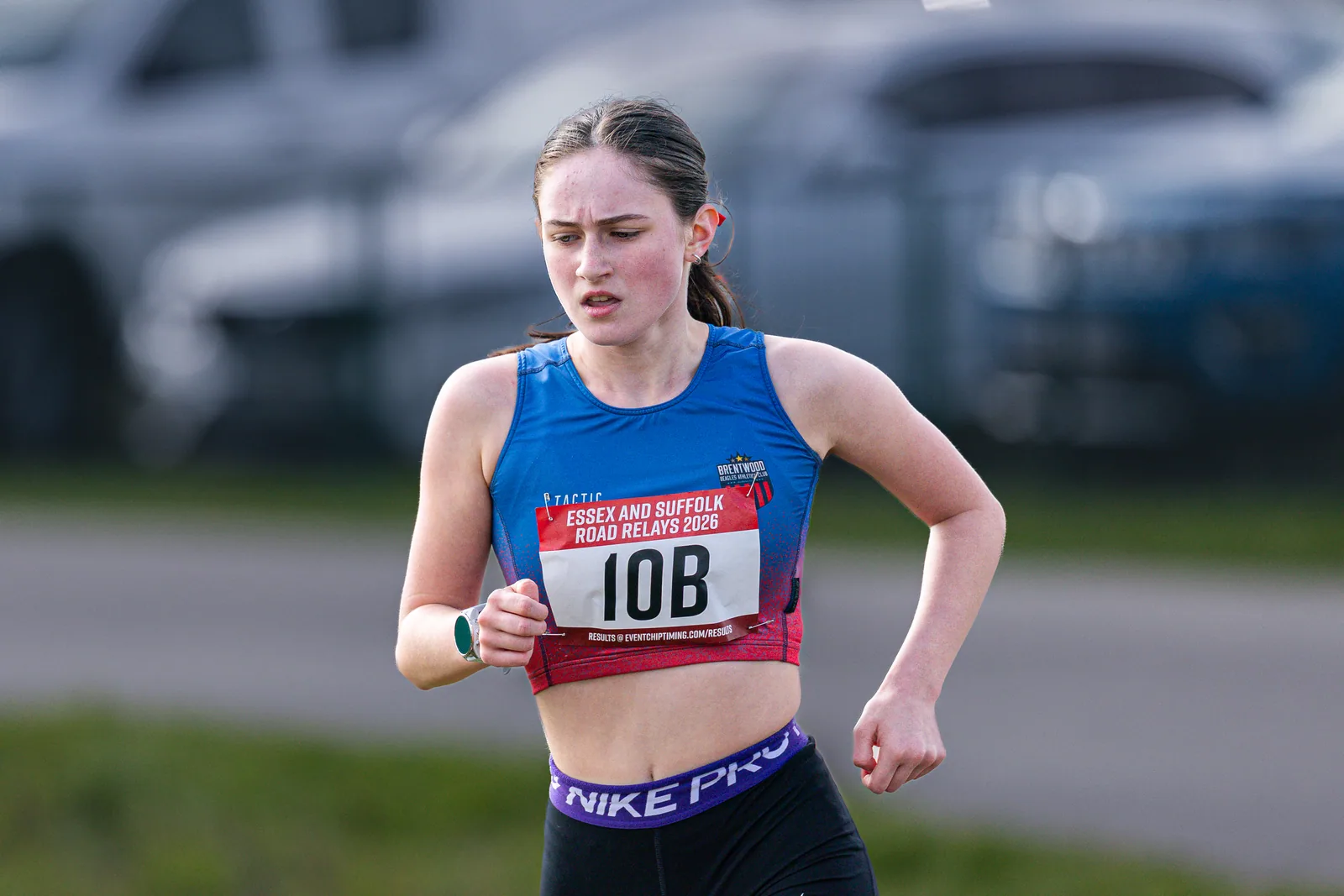 Brentwood Beagles athletes at the Essex Road Relay Championships, Colchester, 22 March 2026