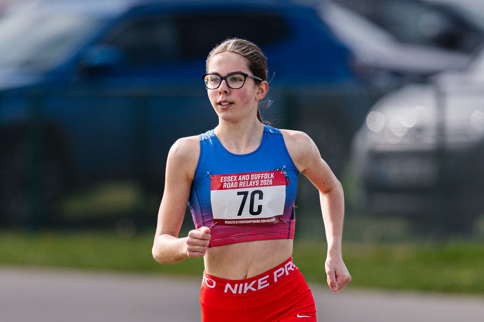 Brentwood Beagles athletes at the Essex Road Relay Championships, Colchester, 22 March 2026