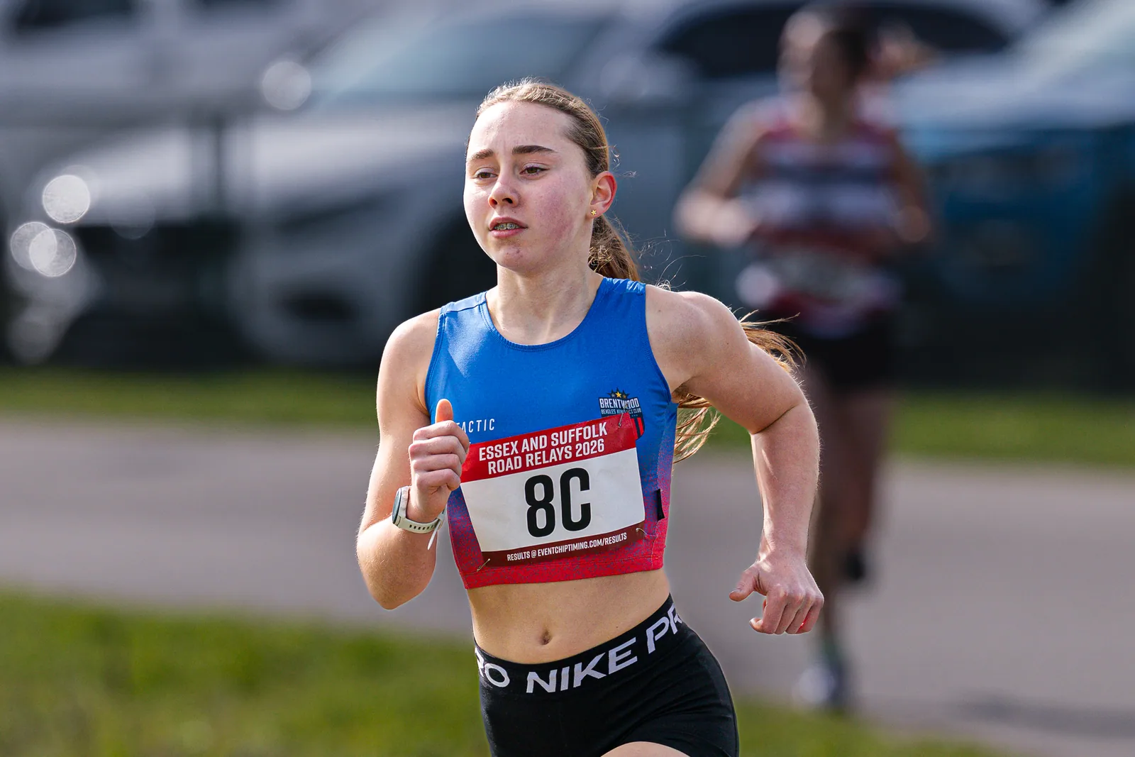 Brentwood Beagles athletes at the Essex Road Relay Championships, Colchester, 22 March 2026