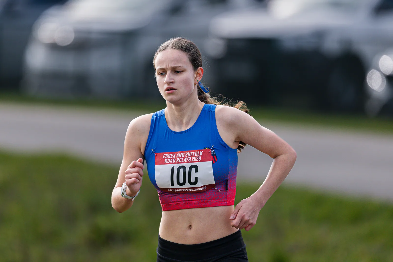 Brentwood Beagles athletes at the Essex Road Relay Championships, Colchester, 22 March 2026