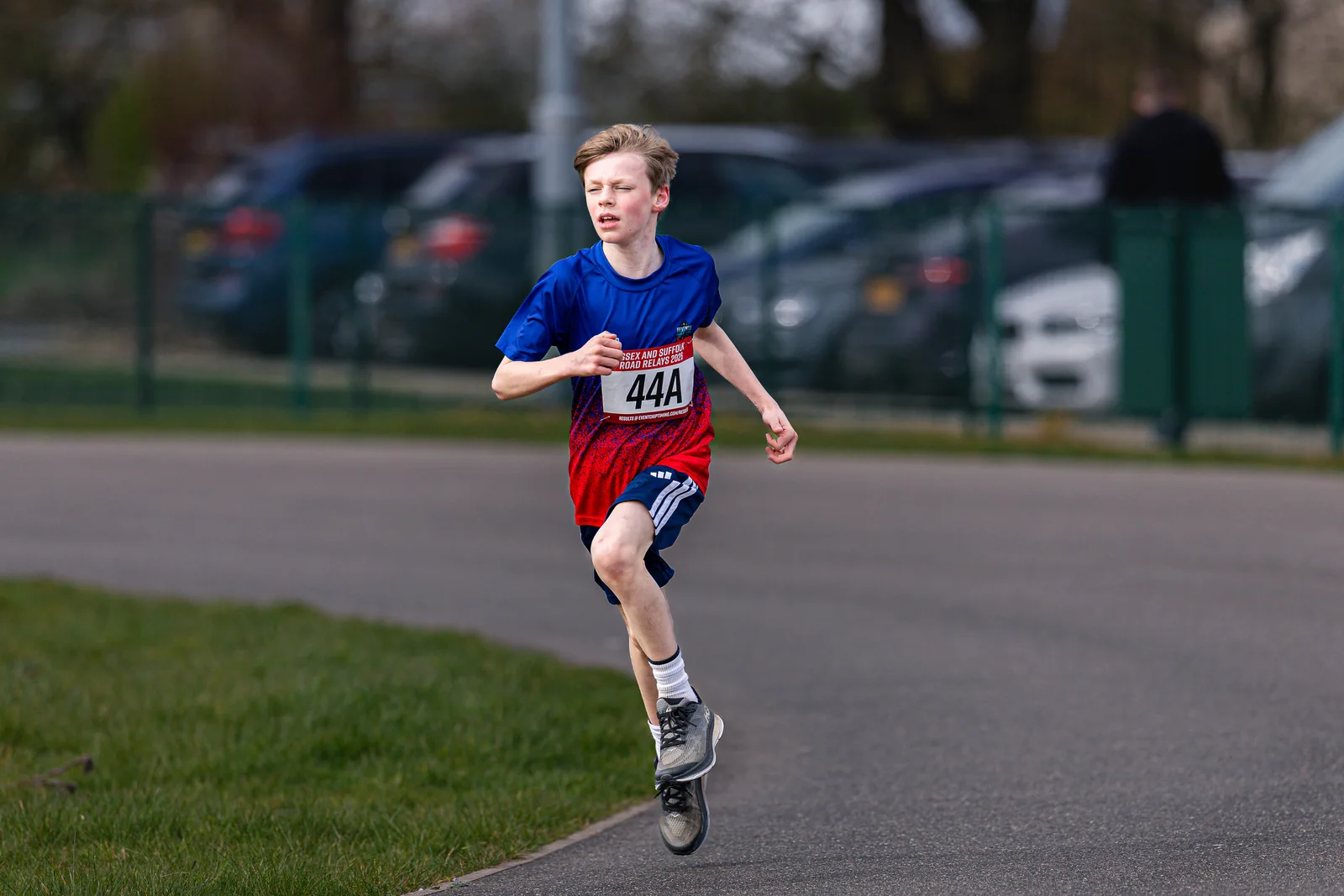 Brentwood Beagles athletes at the Essex Road Relay Championships, Colchester, 22 March 2026