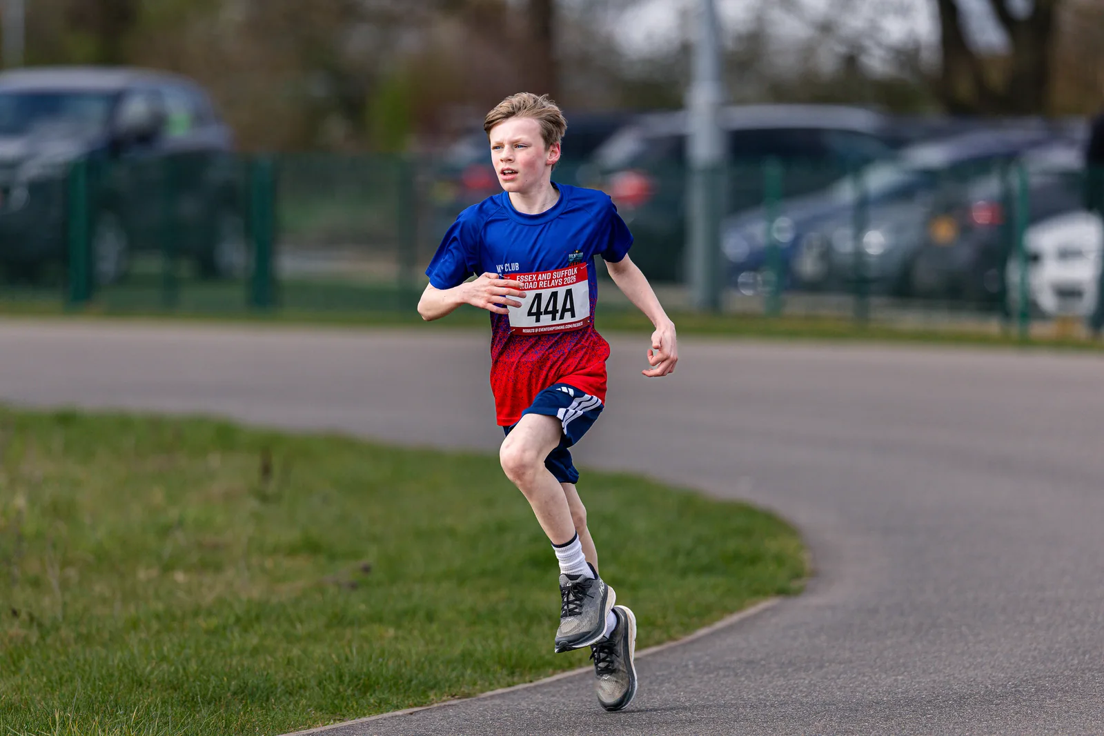 Brentwood Beagles athletes at the Essex Road Relay Championships, Colchester, 22 March 2026