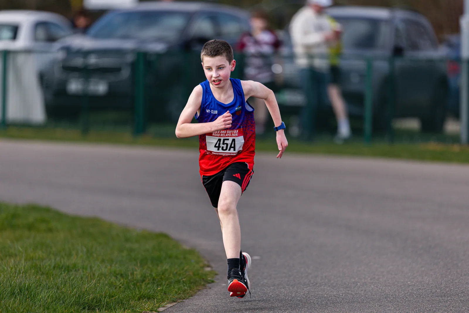 Brentwood Beagles athletes at the Essex Road Relay Championships, Colchester, 22 March 2026