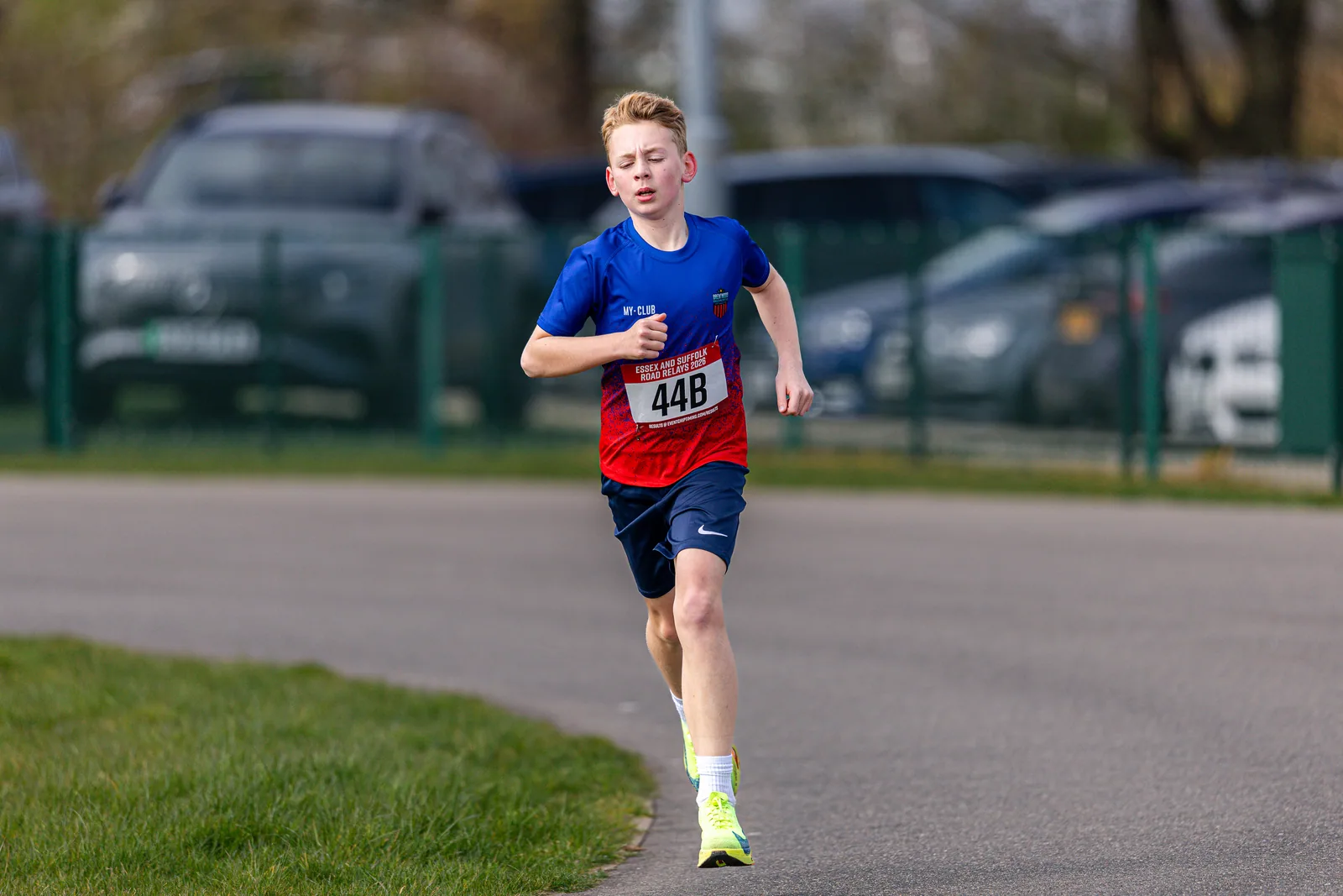 Brentwood Beagles athletes at the Essex Road Relay Championships, Colchester, 22 March 2026