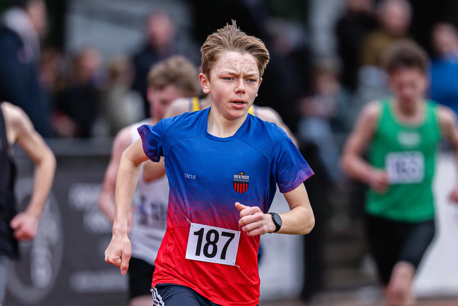 Brentwood Beagles athletes at the Havering Open, Havering, 29 March 2026
