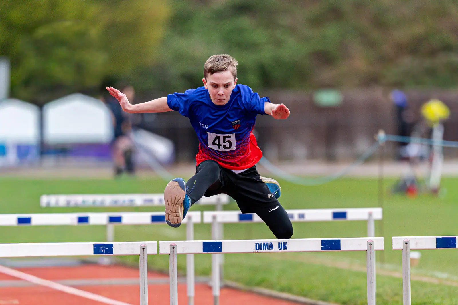 Brentwood Beagles athletes at the Havering Open, Havering, 29 March 2026