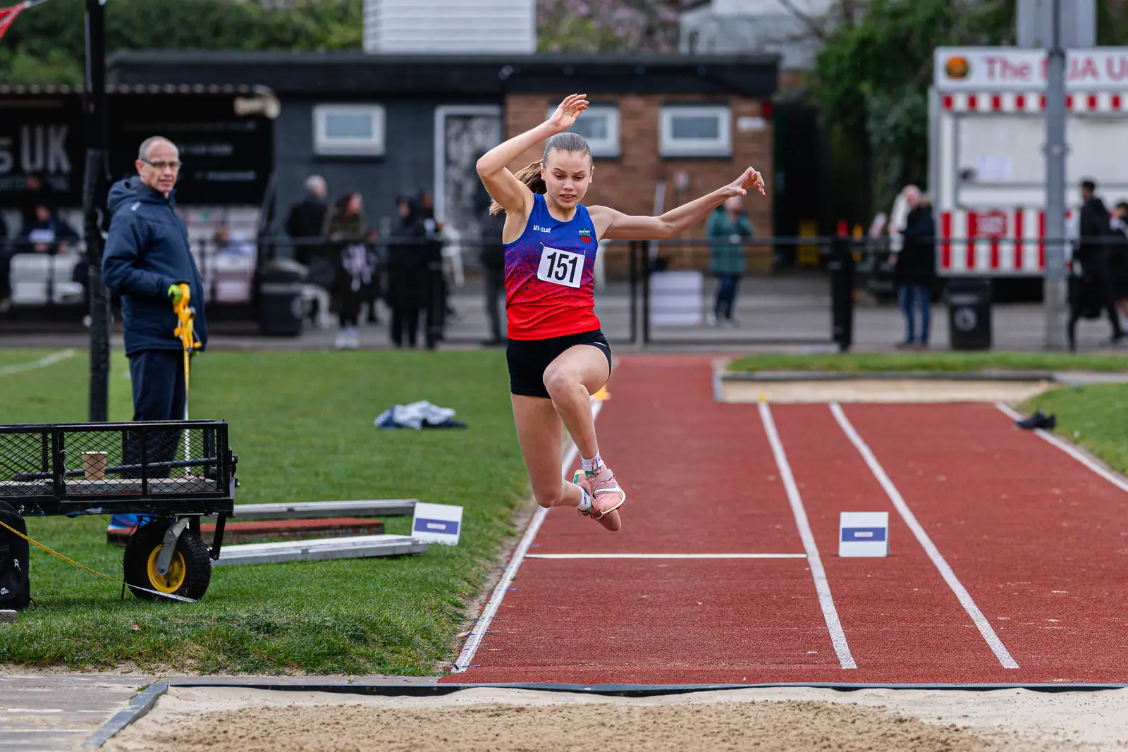 Brentwood Beagles athletes at the Havering Open, Havering, 29 March 2026