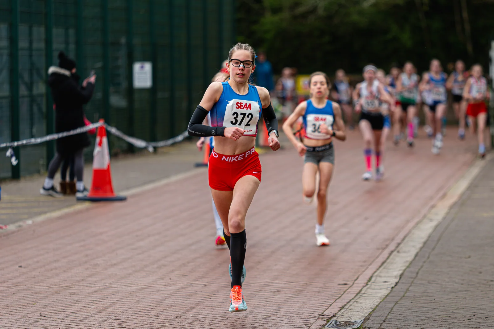 Brentwood Beagles athletes at the SEAA Road 3k/5k Championships, Milton Keynes, 29 March 2026