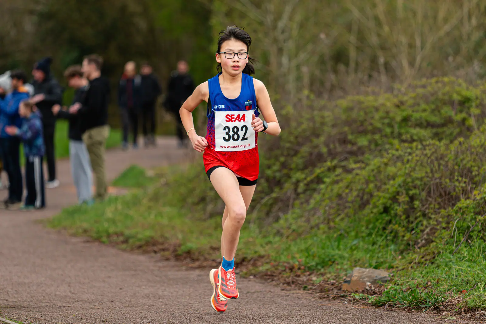 Brentwood Beagles athletes at the SEAA Road 3k/5k Championships, Milton Keynes, 29 March 2026