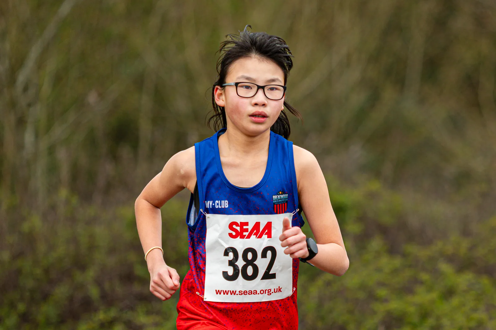 Brentwood Beagles athletes at the SEAA Road 3k/5k Championships, Milton Keynes, 29 March 2026