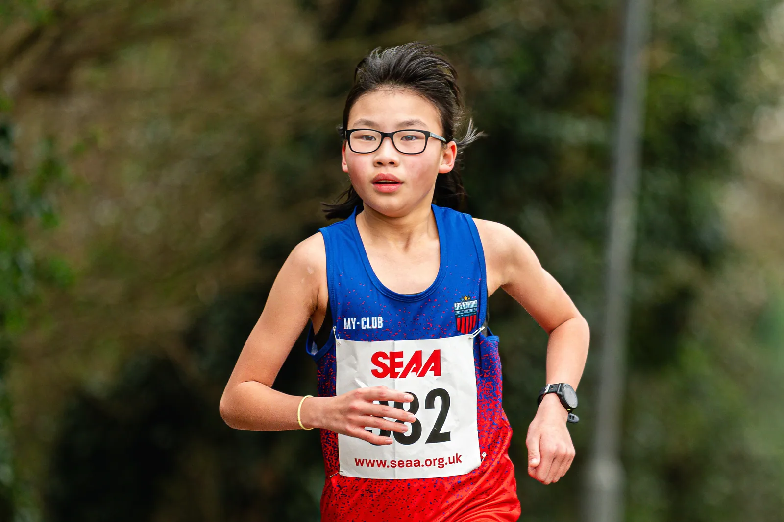 Brentwood Beagles athletes at the SEAA Road 3k/5k Championships, Milton Keynes, 29 March 2026
