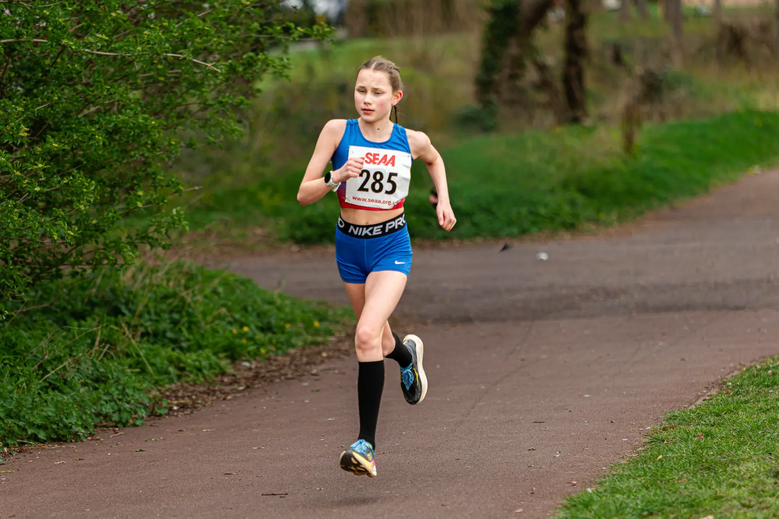 Brentwood Beagles athletes at the SEAA Road 3k/5k Championships, Milton Keynes, 29 March 2026