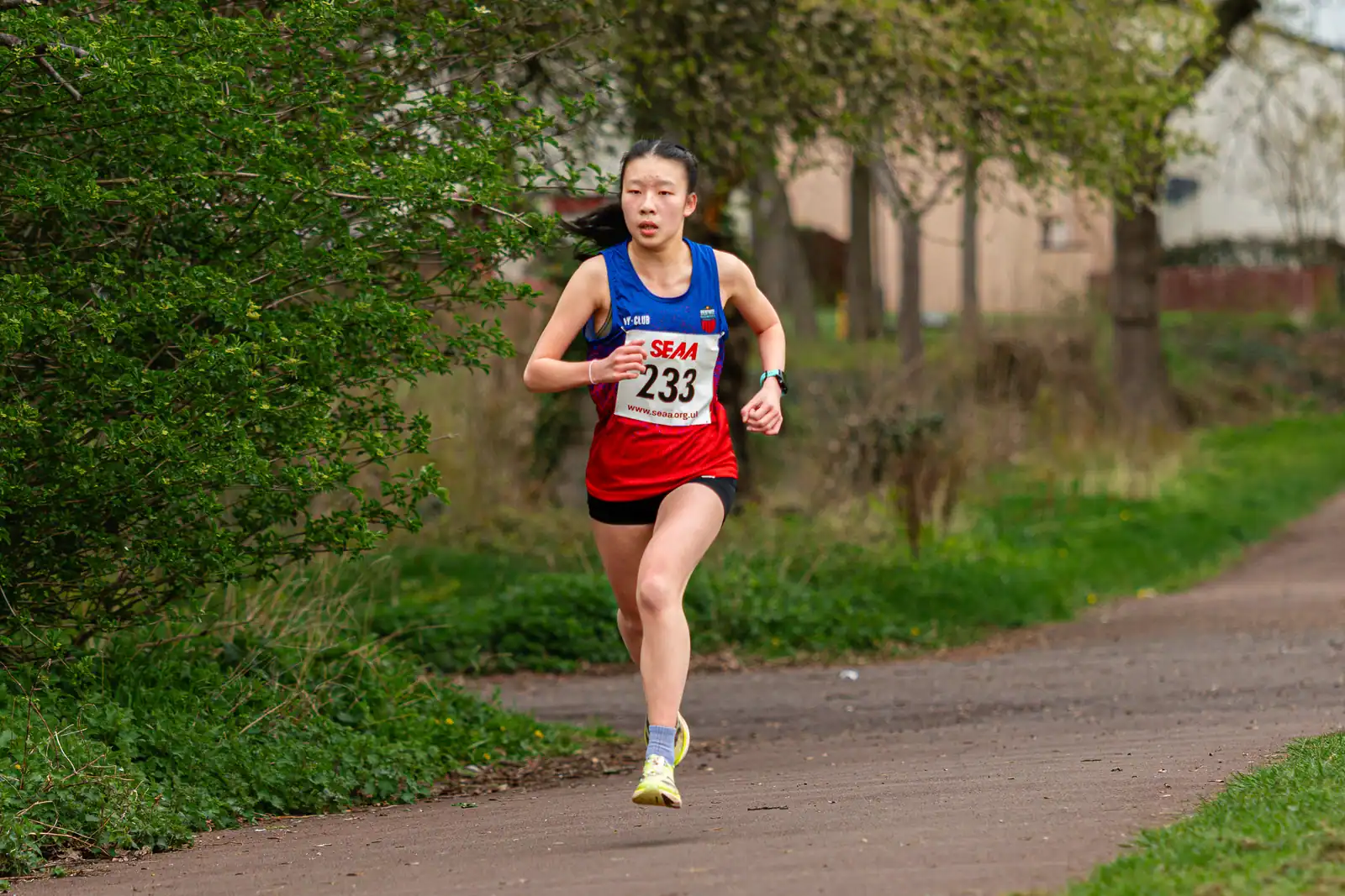 Brentwood Beagles athletes at the SEAA Road 3k/5k Championships, Milton Keynes, 29 March 2026