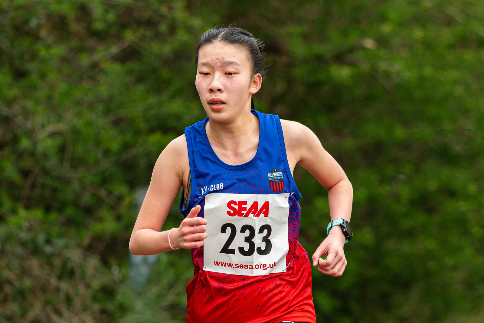 Brentwood Beagles athletes at the SEAA Road 3k/5k Championships, Milton Keynes, 29 March 2026