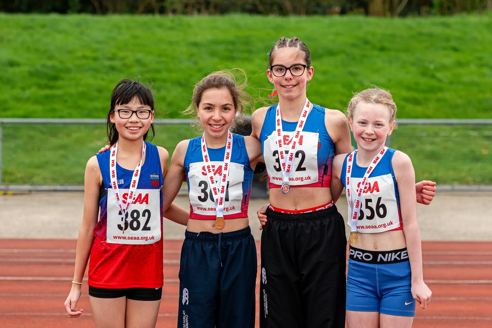 Brentwood Beagles athletes at the SEAA Road 3k/5k Championships, Milton Keynes, 29 March 2026