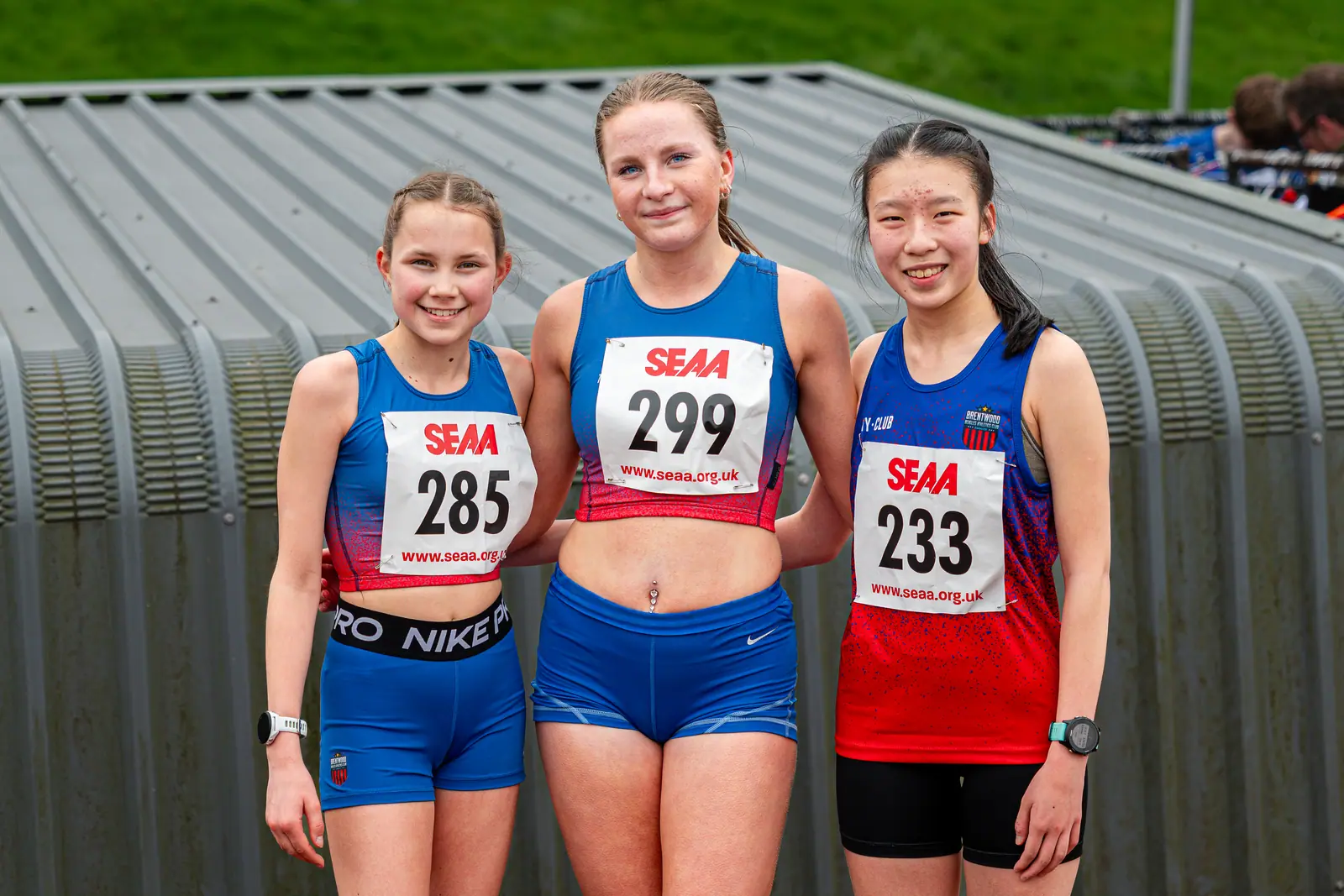 Brentwood Beagles athletes at the SEAA Road 3k/5k Championships, Milton Keynes, 29 March 2026