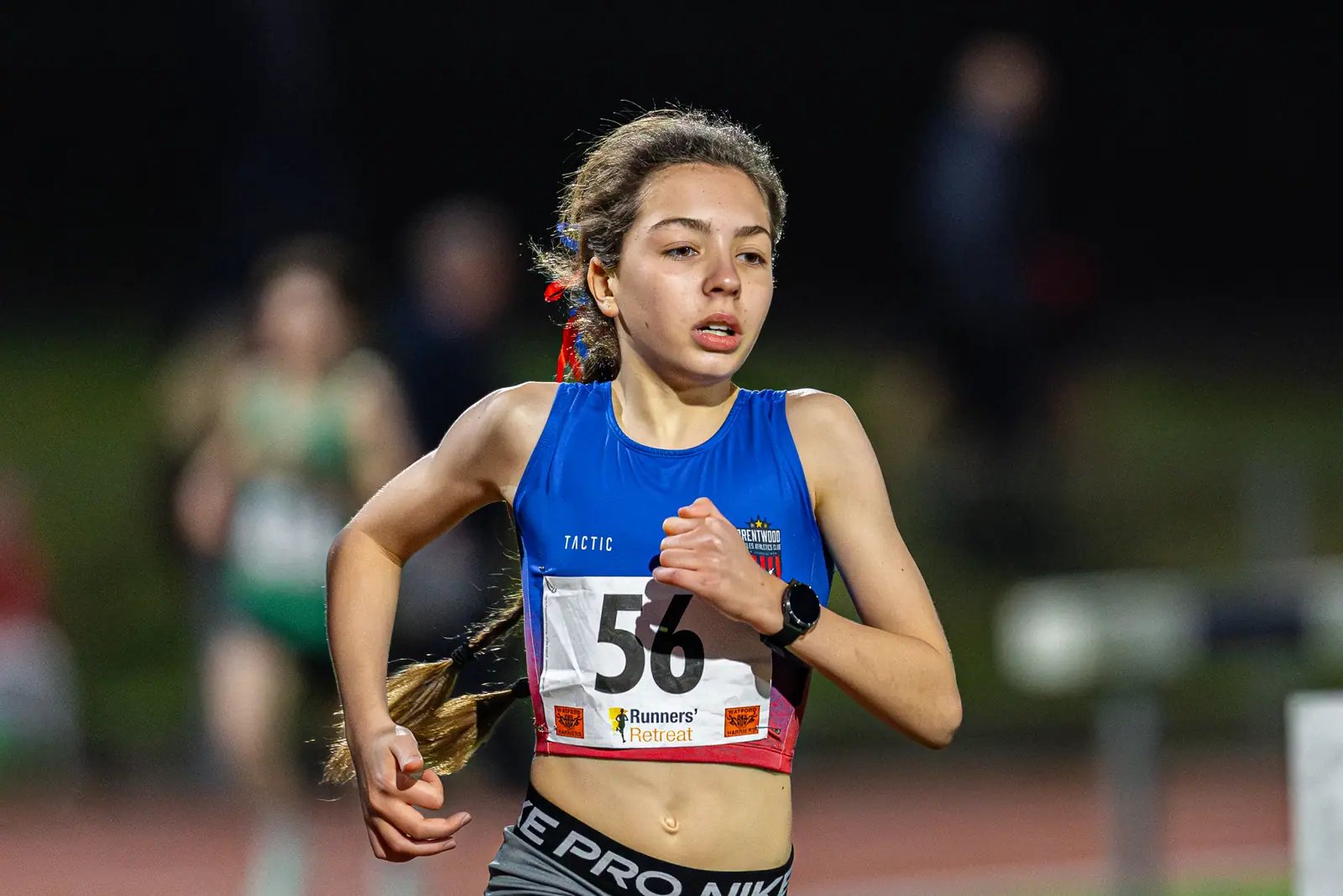 Brentwood Beagles athletes at the Watford Open Meeting, Watford, 1 April 2026