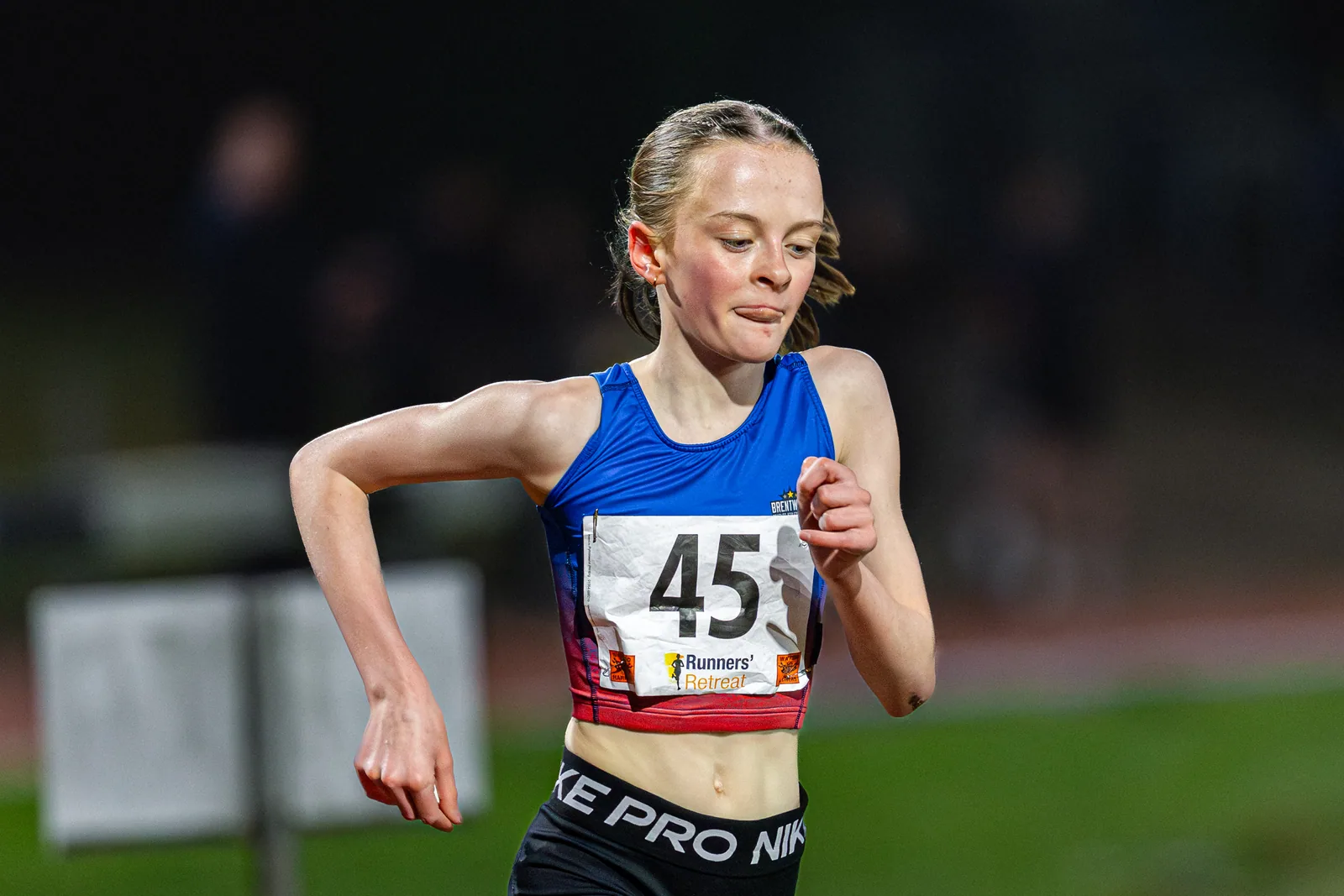 Brentwood Beagles athletes at the Watford Open Meeting, Watford, 1 April 2026