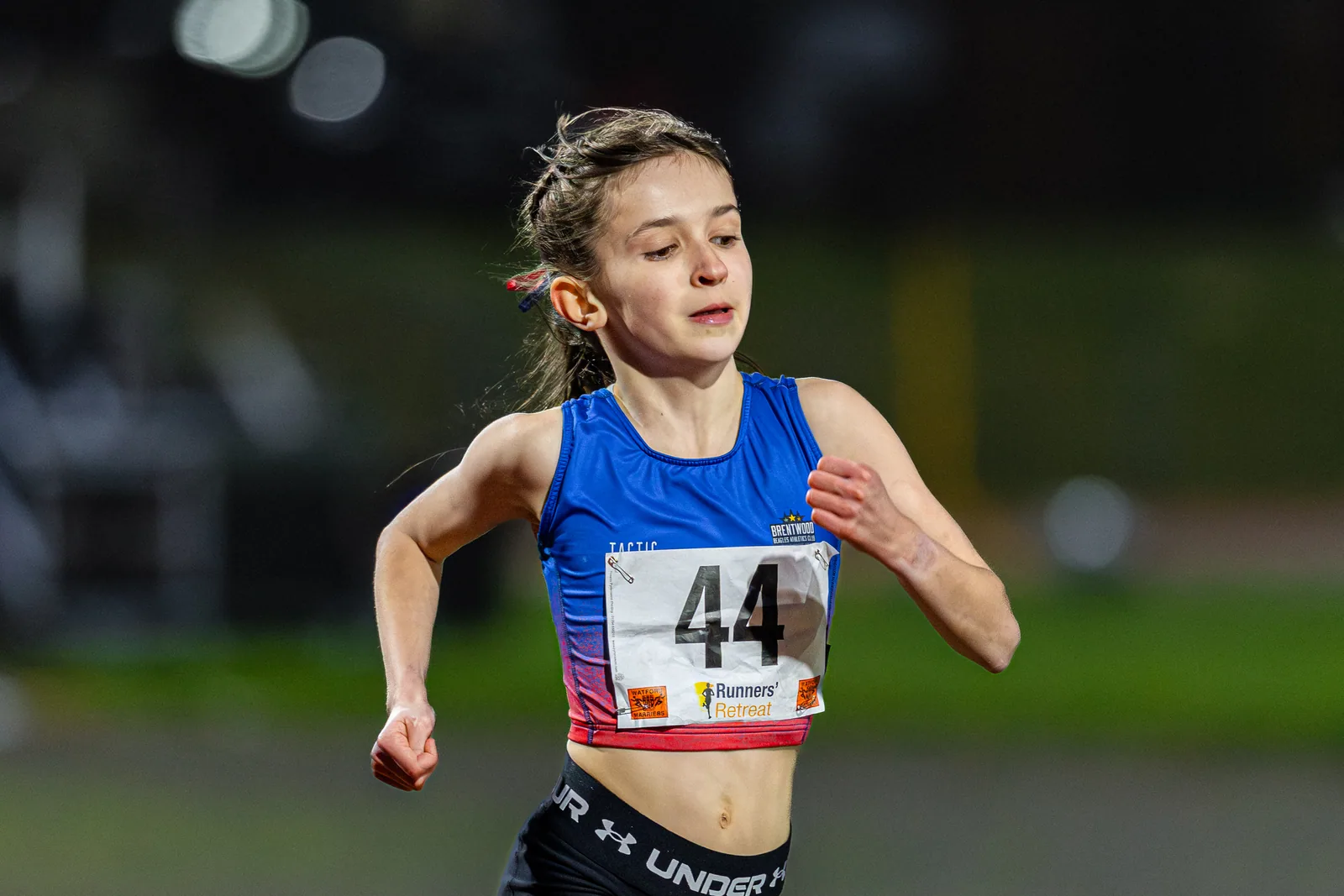 Brentwood Beagles athletes at the Watford Open Meeting, Watford, 1 April 2026