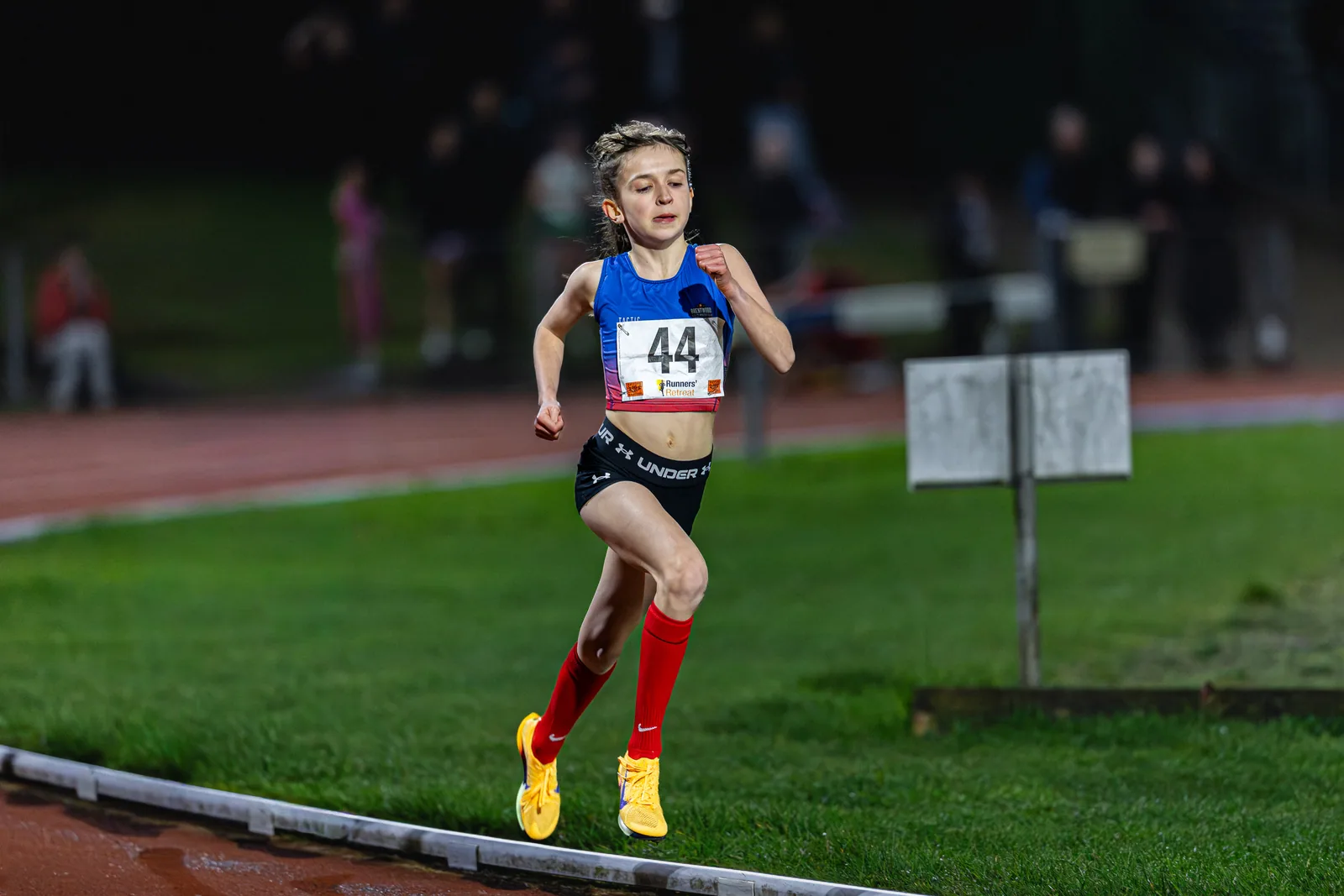 Brentwood Beagles athletes at the Watford Open Meeting, Watford, 1 April 2026