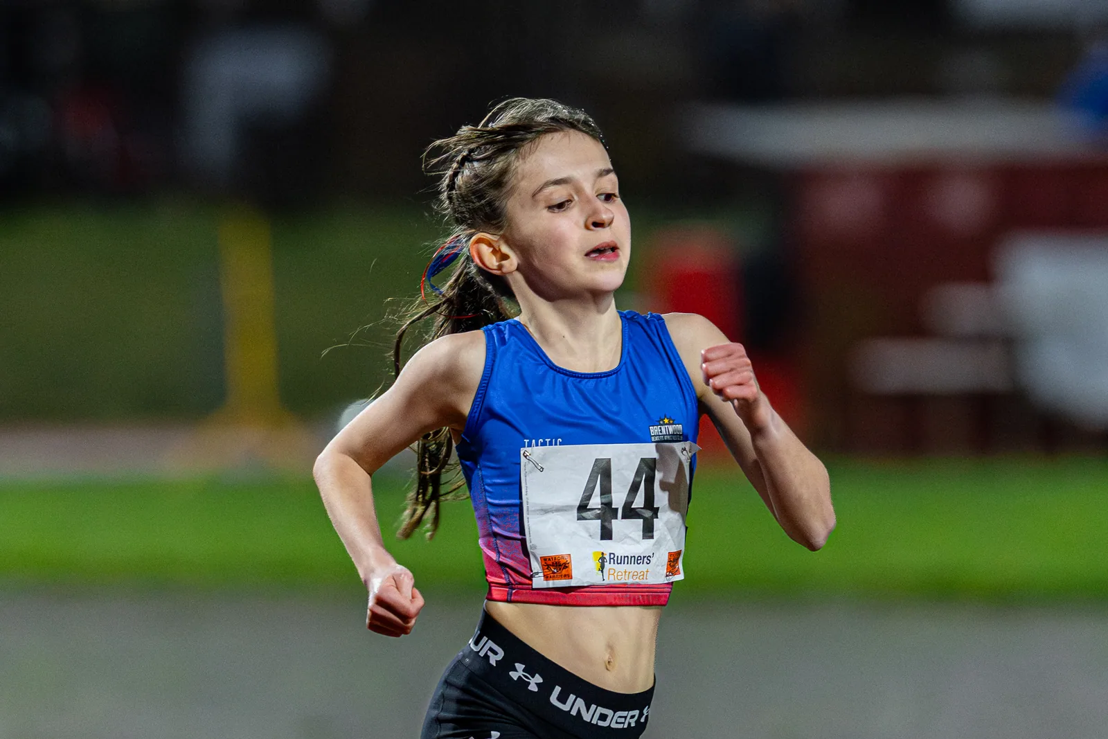 Brentwood Beagles athletes at the Watford Open Meeting, Watford, 1 April 2026