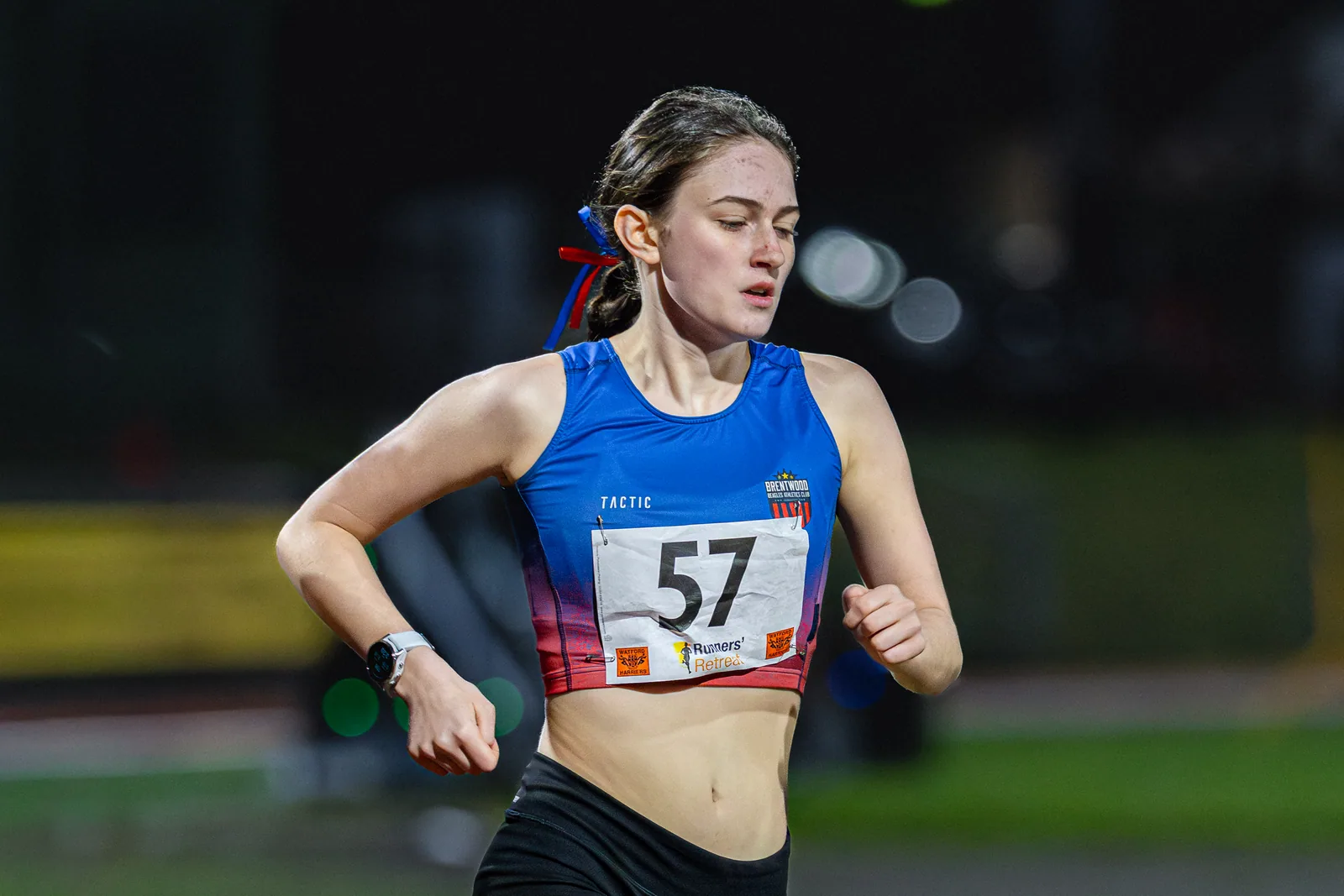 Brentwood Beagles athletes at the Watford Open Meeting, Watford, 1 April 2026