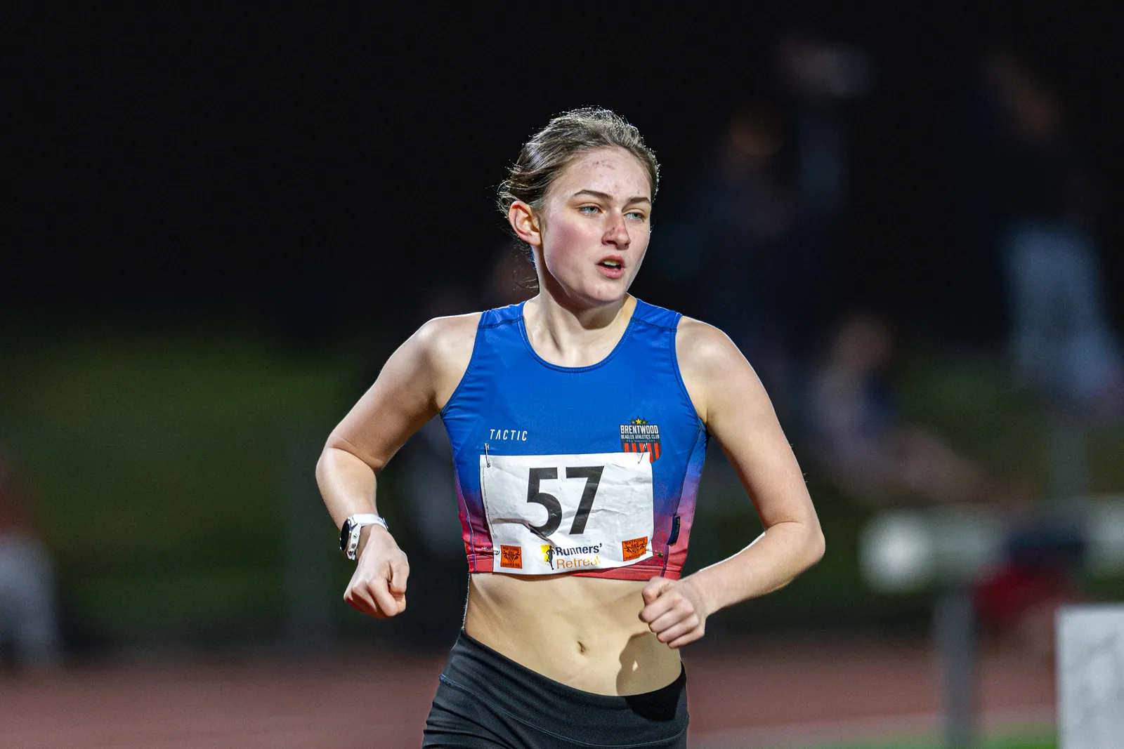 Brentwood Beagles athletes at the Watford Open Meeting, Watford, 1 April 2026