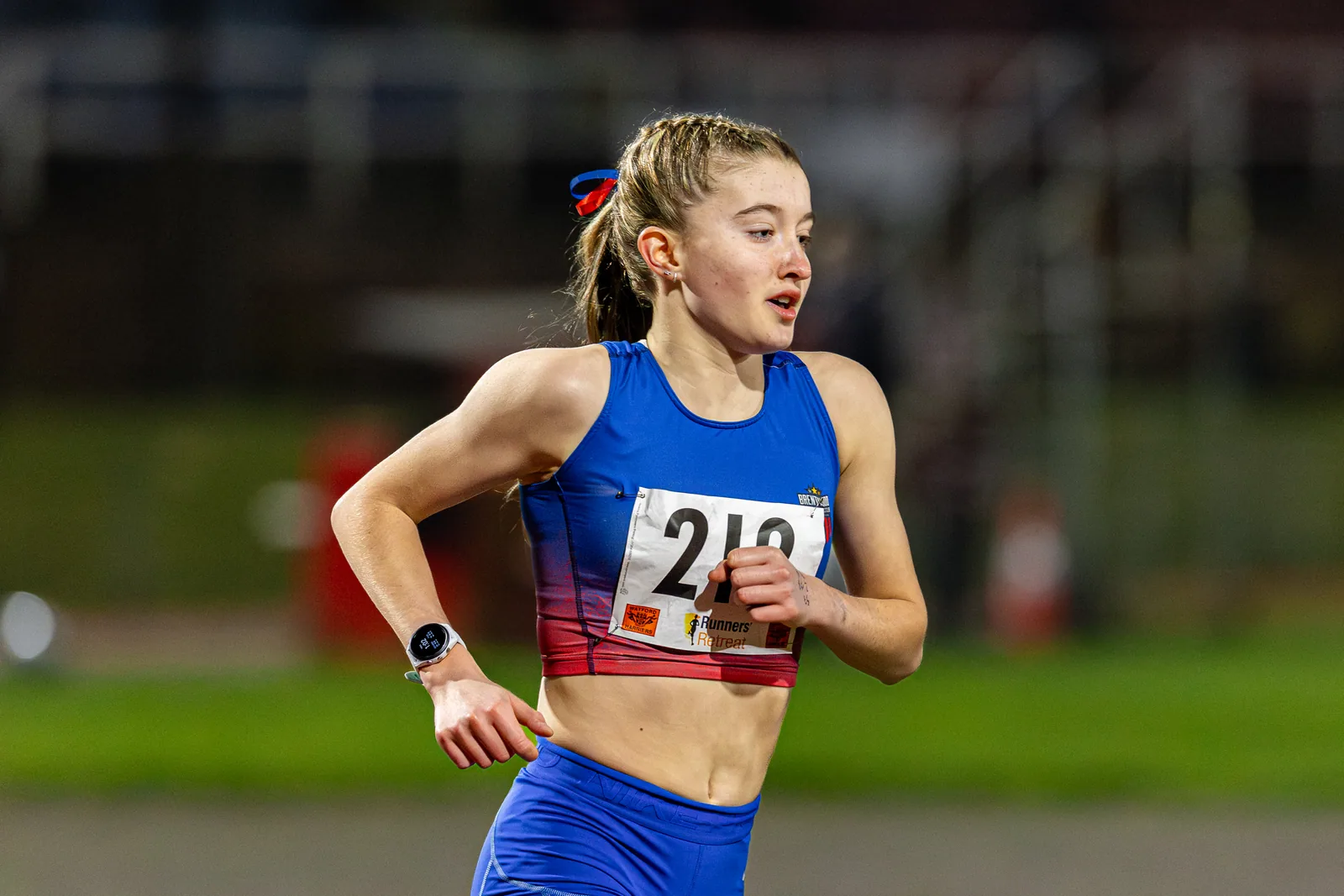 Brentwood Beagles athletes at the Watford Open Meeting, Watford, 1 April 2026