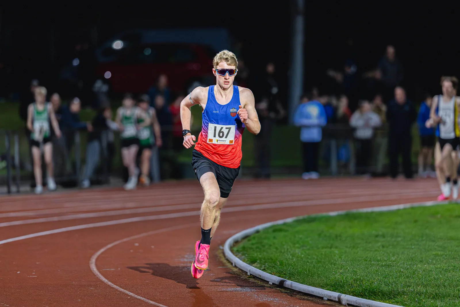 Brentwood Beagles athletes at the Watford Open Meeting, Watford, 1 April 2026