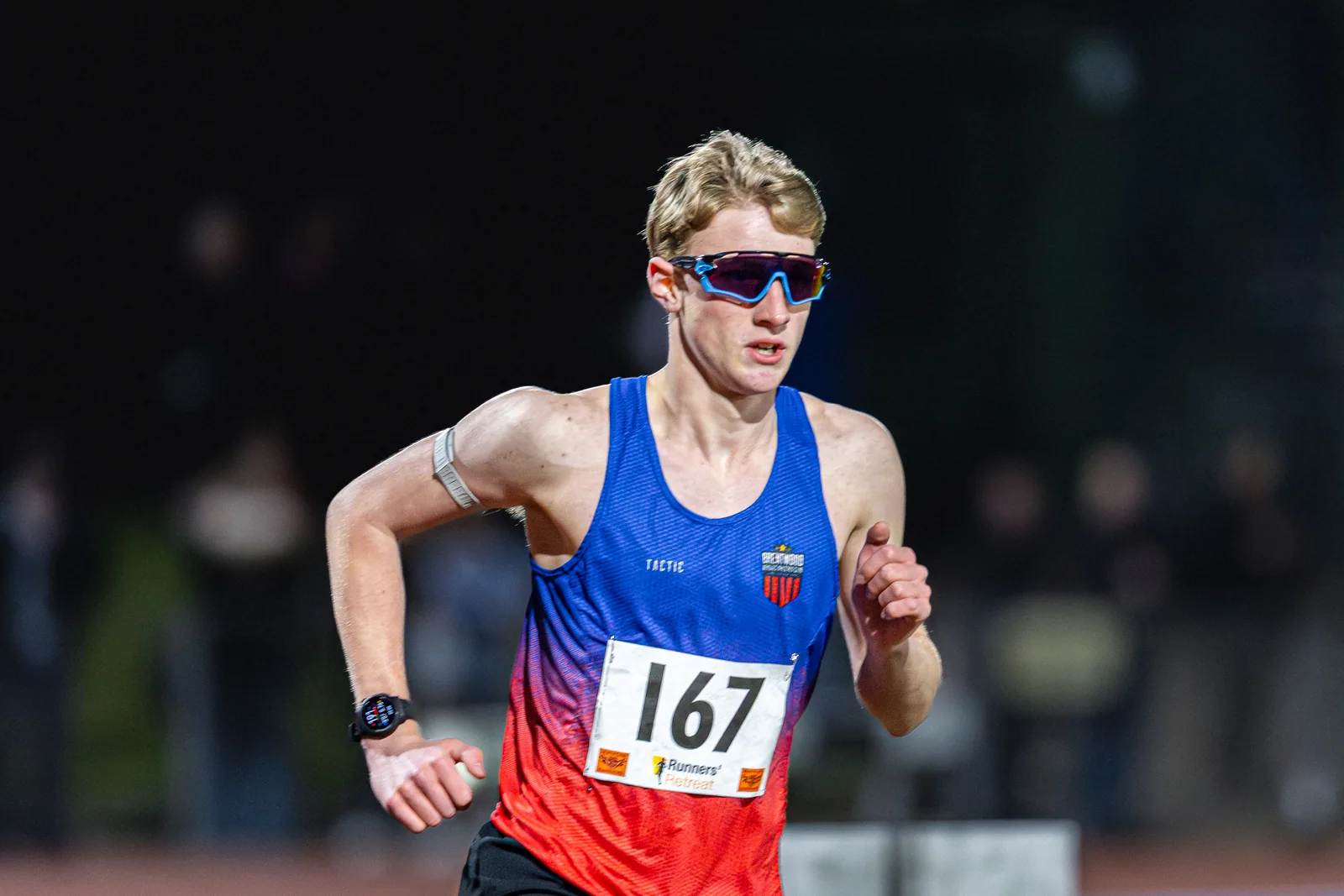 Brentwood Beagles athletes at the Watford Open Meeting, Watford, 1 April 2026