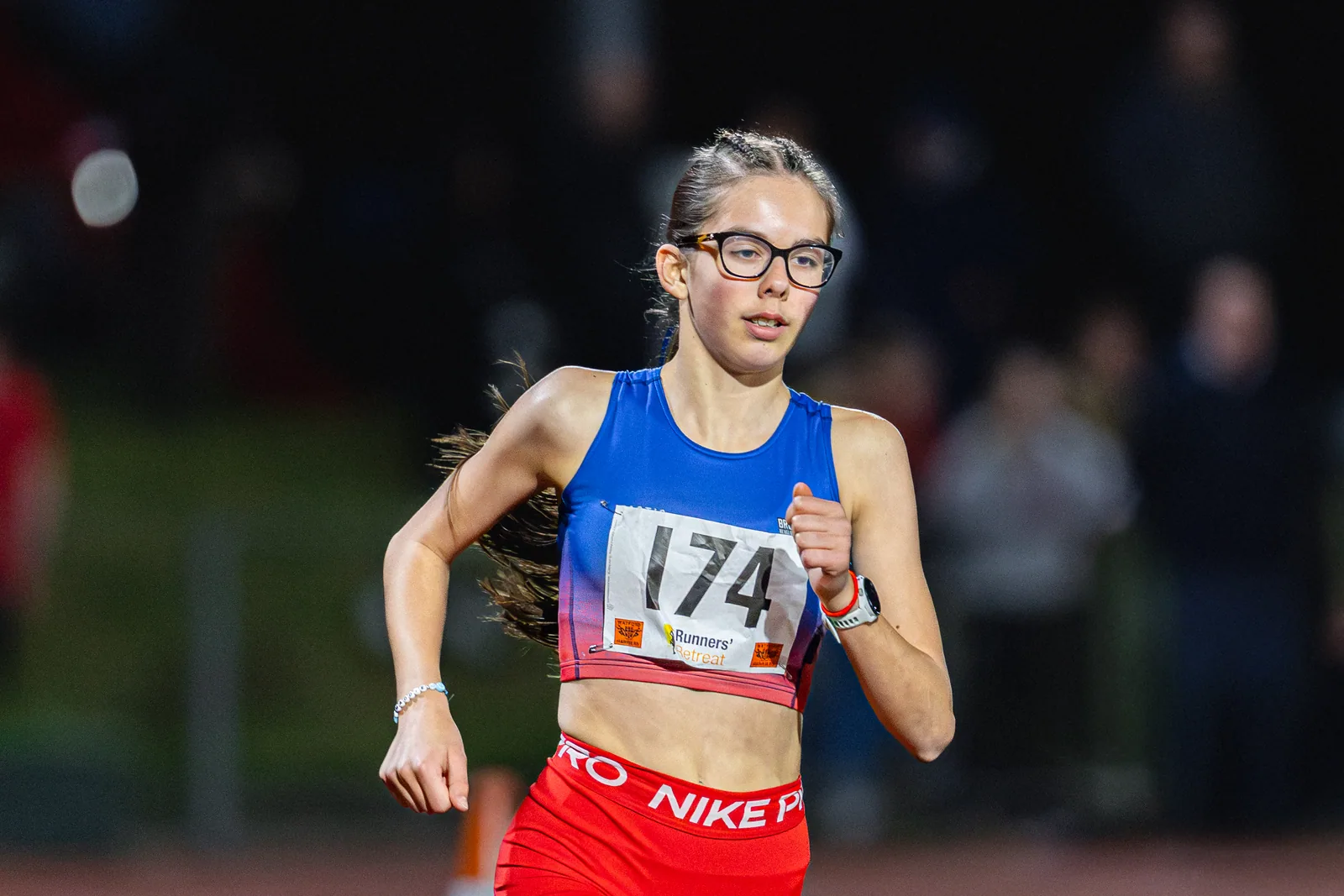 Brentwood Beagles athletes at the Watford Open Meeting, Watford, 1 April 2026