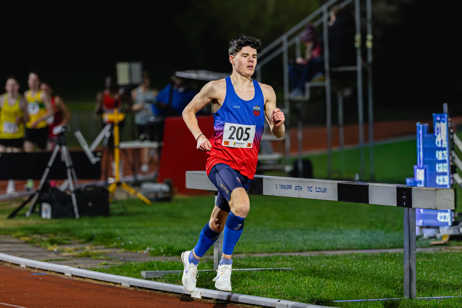 Brentwood Beagles athletes at the Watford Open Meeting, Watford, 1 April 2026